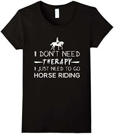 Women's Horse Riding T-shirt Large Black