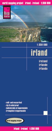 Irland 1 : 350 000: Kartenbild 2seitig. Exakte H�henlinien. H�henschichten-Relief. GPS-tauglich. Klassifiziertes Stra�ennetz. Gradnetz und Ortsindex: ... Klassifiziertes Stra�ennetz. Ortsindex