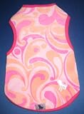 Pucci Pooch Pink Swirl Dog Tank Top Shirt at THE REGAL DOG - M MEDIUM