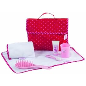 Red Fuchsia Baby Care Set by Corolle