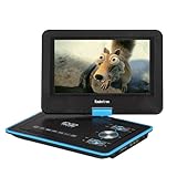 Koolertron 9 Inch Portable DVD Player with USB Card Reader Radio Games Swivel LCD- not support digital TV (Blue)