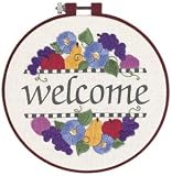 41pMP1z8sNL. SL160  Learn A Craft Summer Welcome Crewel Embroidery Kit   6 Round