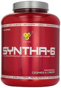 BSN SYNTHA-6 Protein Powder - Cookies and Cream, 5.0 lb (48 Servings)