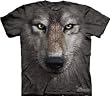 The Mountain Wolf Face Wolves Men's Tee T-shirt