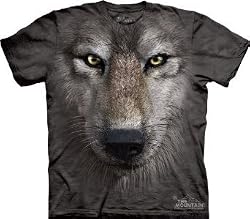 The Mountain Wolf Face Wolves Men's Tee T-shirt