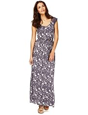 Indigo Collection Dandelion Print Maxi Dress