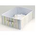Baby : Aden Stripe Storage Box - Large (16L x 12W x 6H)