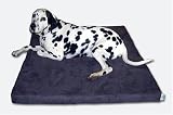 ExtraComfort Monster Size Orthopaedic Restore® Memory Foam Dog Bed in Faux Suede Gun Metal Grey 132x91x20cm ( 52x36x7.8 inches)
