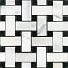 CARRARA BASKET WEAVE MARBLE 1X2" HONED BASKETWEAVE MOSAIC