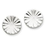 14k White Gold Fancy Earring Jackets