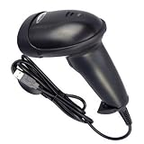 Wired Handheld USB Automatic Laser Barcode Scanner Reader With USB Cable (Black)