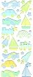 Martha Stewart Crafts Chipboard Stickers, Boy Planes and Trains