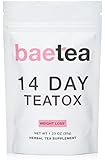 Baetea Weight Loss Tea: Detox, Body Cleanse, Reduce Bloating, & Appetite Suppressant, 14 Day Teatox, with Potent Traditional Organic Herbs, Ultimate Way to Calm and Cleanse Your Body