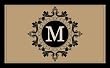 Imperial Monogram Coir Mat - M