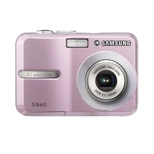 Samsung S860 Digitalkamera (8 Megapixel, 3-fach opt Zoom, 6,1 cm (2,4 Zoll) Display) pink