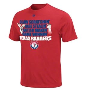 Amazon.com : Texas Rangers Red Rivalry 'Claw and Antler' T-Shirt : Athletic T Shirts : Sports 