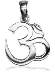 Medium Classic Yoga Ohm, Om, Aum Charm, 14mm x 14mm