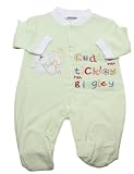 Baby Unisex Sleepsuit, Animals Bear Duck Design Allergy Free Suit (Green) (0-3 months) (Green)