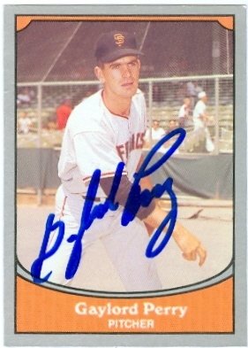 Gaylord Perry Autographed/Hand Signed MLB Baseball Card (San Francisco Giants) 1990 Pacific Baseball
