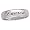 Personalized 5mm. Polished Sterling Silver Band with Name Outside- 5