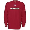 49ers Reebok Men's NFL Wordmark LS Tee