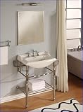 Empire Empire 25 Metal Console Bathroom Vanity with Polished Chrome Finish and Two Leg Design 41pMl0x9ObL. SL160 Empire Empire 25 Metal Console Bathroom Vanity with Polished Chrome Finish and Two Leg Design