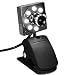 eSecure - USB 8MP 8 LED Web Cam Webcam with Microphone for Windows 7 Vista XP Laptops PCs Notebooks works with Skype Yahoo MSN