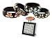 Island Creations Wood Flower Rings - Wholesale 40 Pc w/ Display