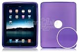 Purple Hard Rubber Skin Case for Apple iPad