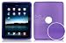 Purple Hard Rubber Skin Case for Apple iPad