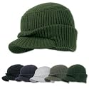 2ply military Jeep cadet beanie visor cap