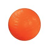 Cando 30-1807 Orange Non-Slip PVC Vinyl Inflatable Exercise Ball, 48" Diameter, 300 lbs Weight Capacity