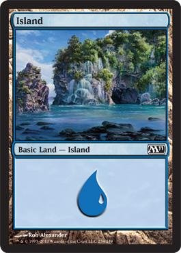 Magic: the Gathering - Island (#234) - Magic 2011 - Foil