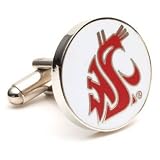 Washington State Cougars NCAA Cufflinks w/Jewelry Box