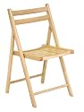 Beechwood Folding Chairs - Set of 4