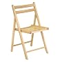 Beechwood Folding Chairs - Set of 4