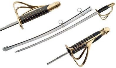 CIVIL WAR US ARMY M1860 LIGHT CAVALRY SABER SWORD WITH SCABBARD AND KNOT