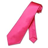 BOYS Neck Tie Solid Hot PINK / Fuchsia Youth NeckTie