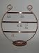 Vintage Earring Wire Display / Holder - Burnished Copper Finish