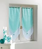 Paire de voile bicolore � pompons 2x60x160cm OCEAN - Les Douces Nuits de Ma�
