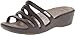 crocs Women's 14706 Rhonda Wedge Pump,Espresso/Mushroom,7 M US