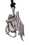 Thinking Devil Pewter Pendant Necklace