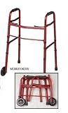 Two Button Folding Walker - Red