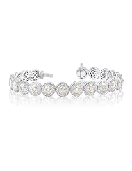 14K Two Tone Gold 4.92ct Diamond Bracelet
