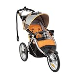 Jeep Overland Limited Jogging Stroller with Front Fixed Wheel, Fierce
