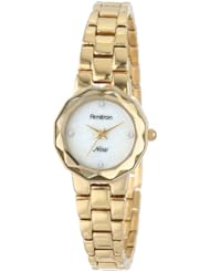 Armitron Womens 75/5110MPGP Gold-Tone Faceted Crystal Bracelet Watch