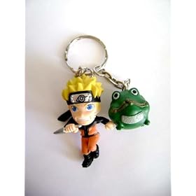 NARUTO: Shippuden Naruto w/ Frog Wallet Key Chain Charm