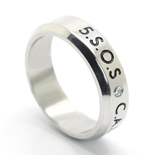 Fanstown Luke handmade titanium birthday ring necklace