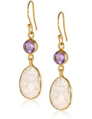 14k Gold over Sterling Silver Drop Earrings