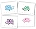 Chevron Animals Baby Shower Thank You Cards with Envelopes - 24 Sets - Premium Eco Friendly Textured Card Stock (Variety)